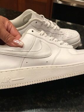 Nike White Low-Top Leather Sneakers
